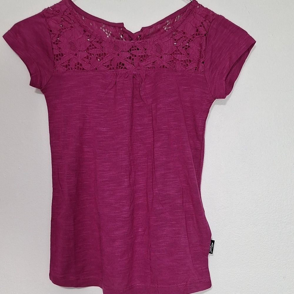 Silver Jeans Short Sleeve Lace Top